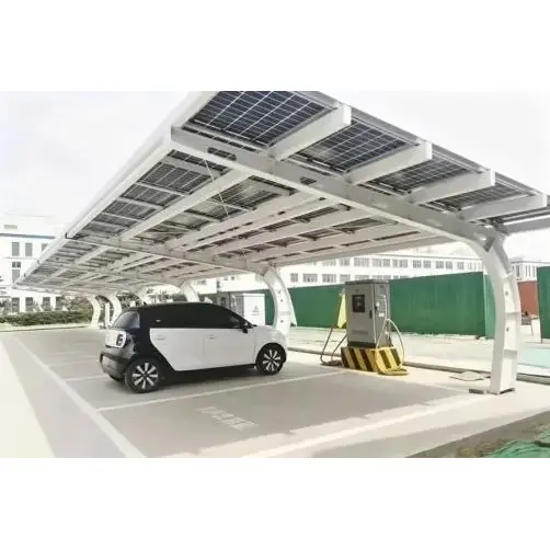 Posto auto coperto solare a sbalzo