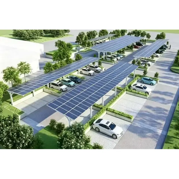 Sistema di montaggio per posto auto coperto solare
